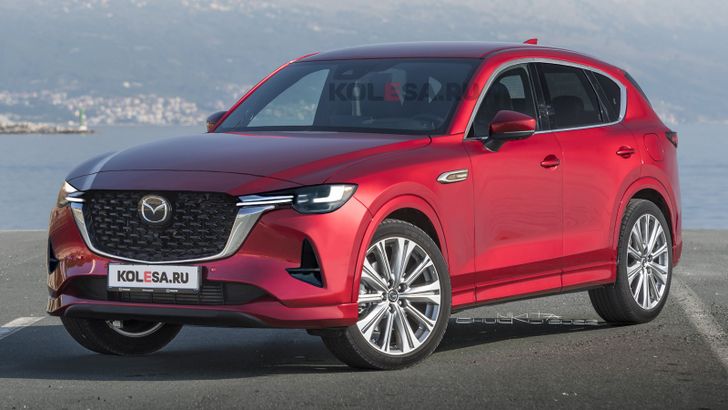 Появились первые изображения нового гибридного кроссовера Mazda CX-60 2022 года