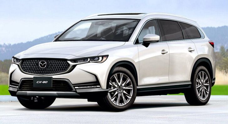Mazda выведет семиместный кроссовер CX-80 на рынок Японии в 2023 году