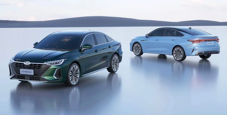Chery показала изображения нового бизнес-седана