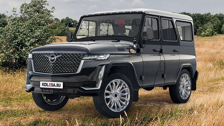 Рендер тюнингованного УАЗ «Хантер»