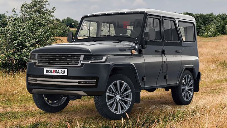 Рендер тюнингованного УАЗ «Хантер»