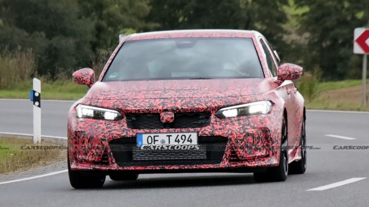 Honda Civic Type R на тестах