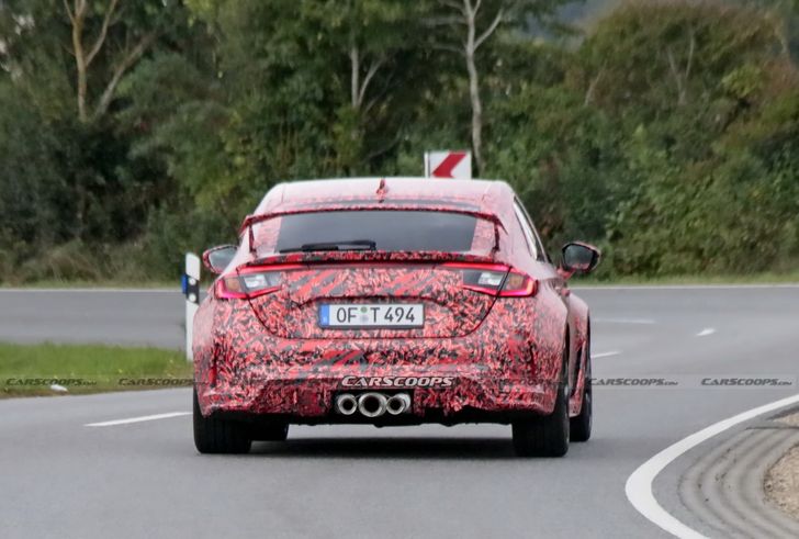 Honda Civic Type R на тестах