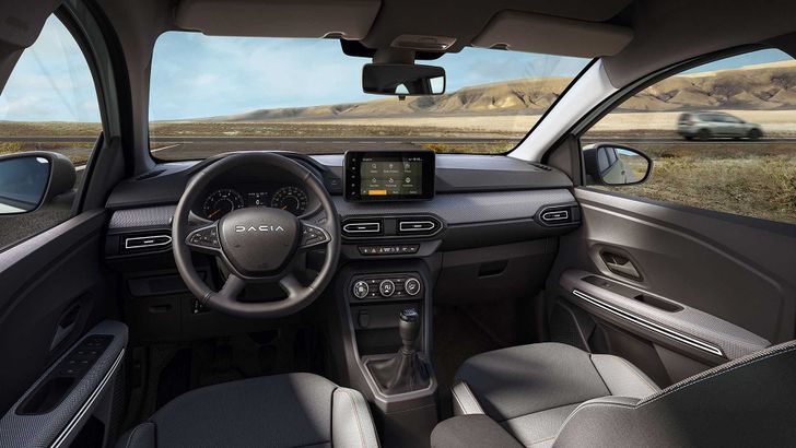 Интерьер Dacia с новым логотипом