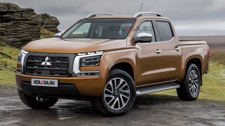 Появились первые изображения нового пикапа Mitsubishi