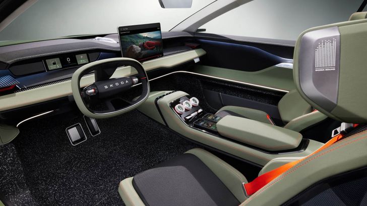 Интерьер Skoda Vision 7S