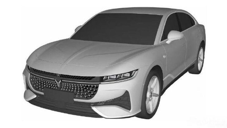 Огромный седан Voyah H53 рассекречен на патентных изображениях