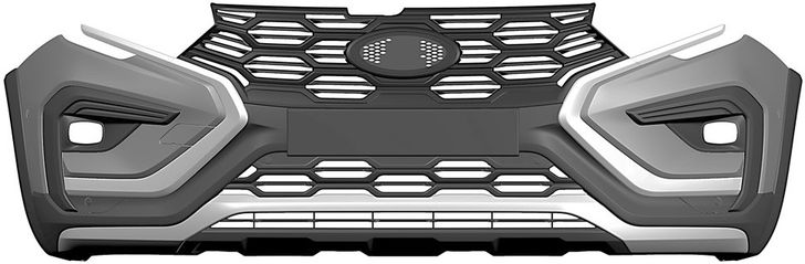 Передний бампер LADA Vesta SW Cross