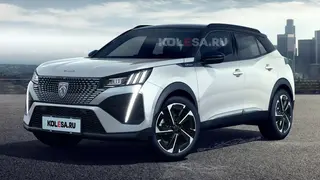 Рендер обновленного Peugeot 2008