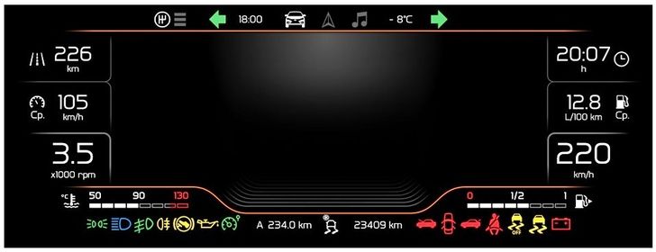 Цифровая приборная панель для LADA Vesta NG