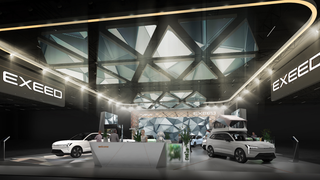 Стенд Exeed на автосалоне в Шанхае