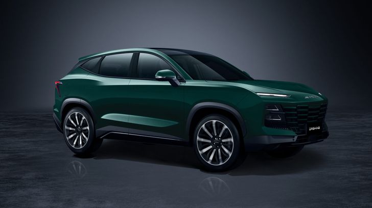 Jetour Dashing в цвете Aurora Green