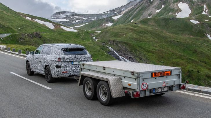 Skoda Kodiaq с прицепом