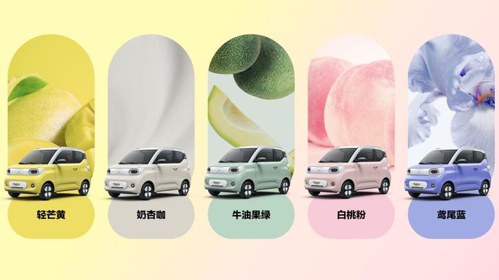 Hongguang MINI EV Macaron третьего поколения