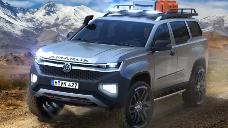 У Volkswagen может появиться рамный внедорожник, похожий на УАЗ «Патриот». Первое изображение