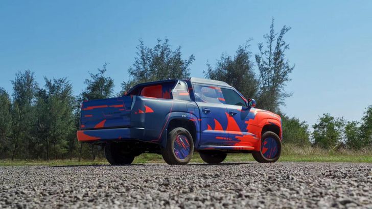 Пикап BYD в камуфляже