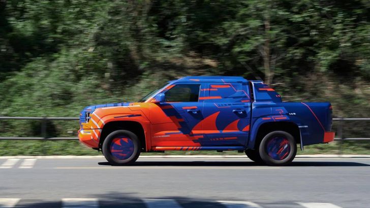 Пикап BYD в камуфляже