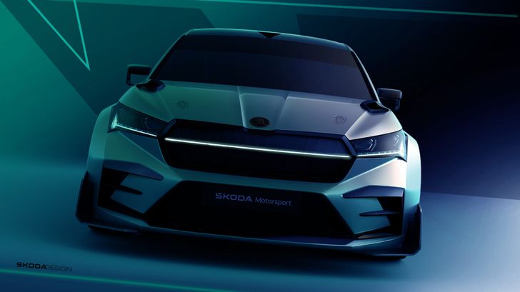 Skoda Enyaq RS Race. Эскиз Skoda