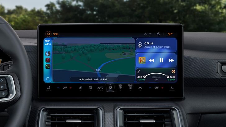 Обновленный интерфейс Apple CarPlay