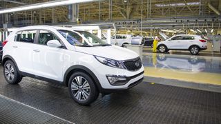 Производство Kia Sportage на заводе Kia Slovakia