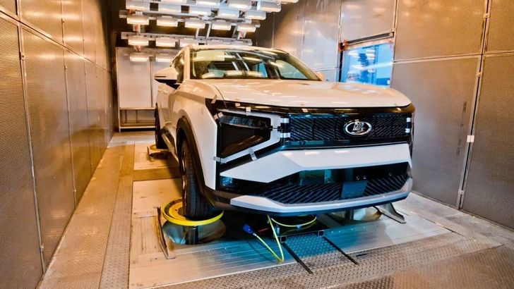 Испытания LADA Azimut на вибростенде