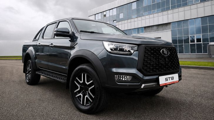В России начались продажи отечественного пикапа с турбомотором и «автоматом»: сколько стоит Sollers ST8 с АКПП